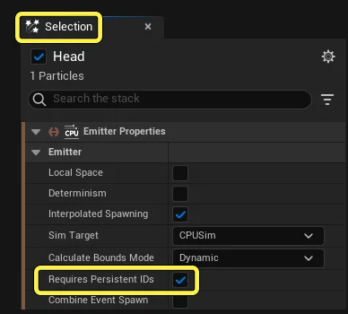Enable Required Persistent IDs.