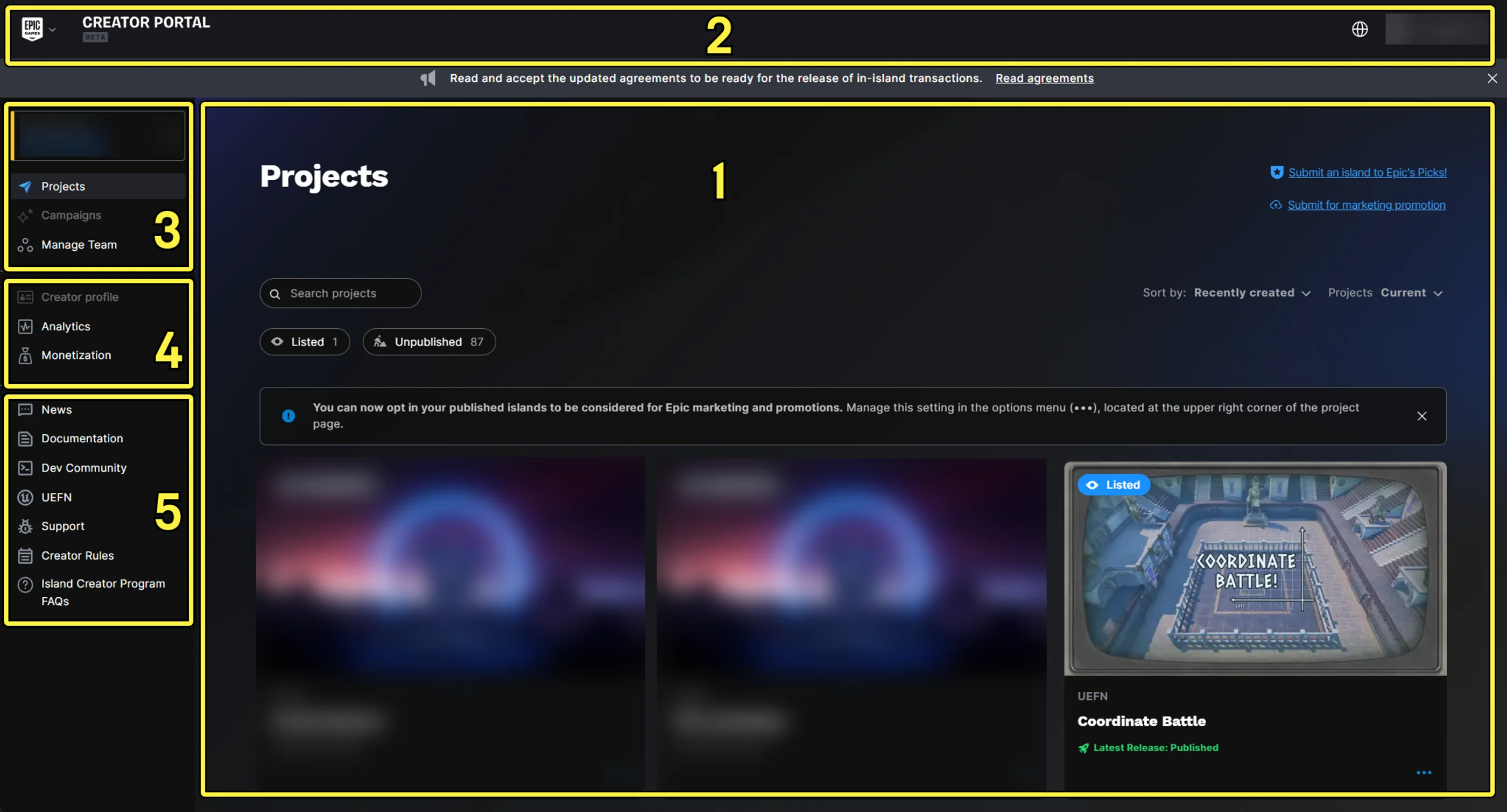 The Creator Portal is where creators publish their islands, manage their presence in the Fortnite ecosystem, and much more.