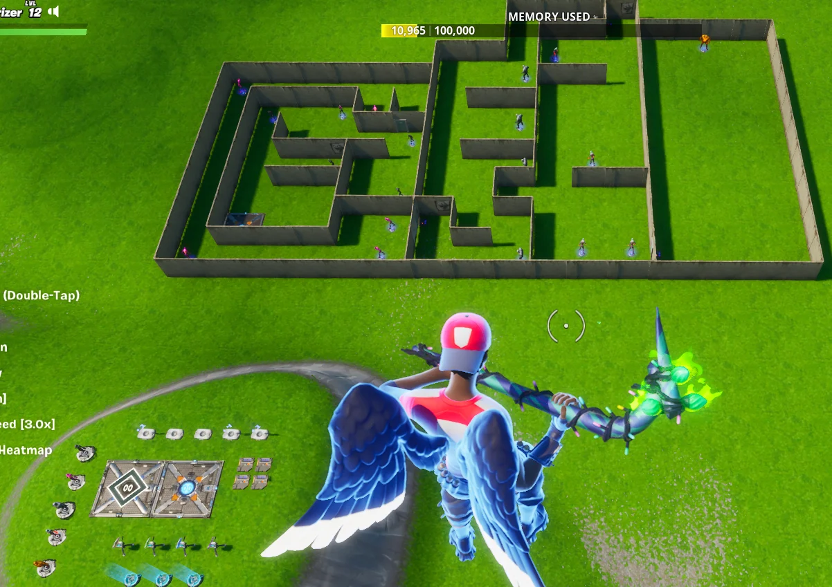 Dungeon Crawler Gameplay Example in Fortnite Creative