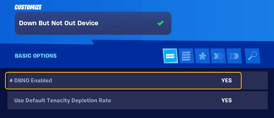settings for Down But Not Out