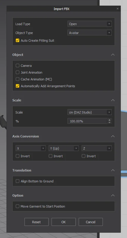 Import Settings