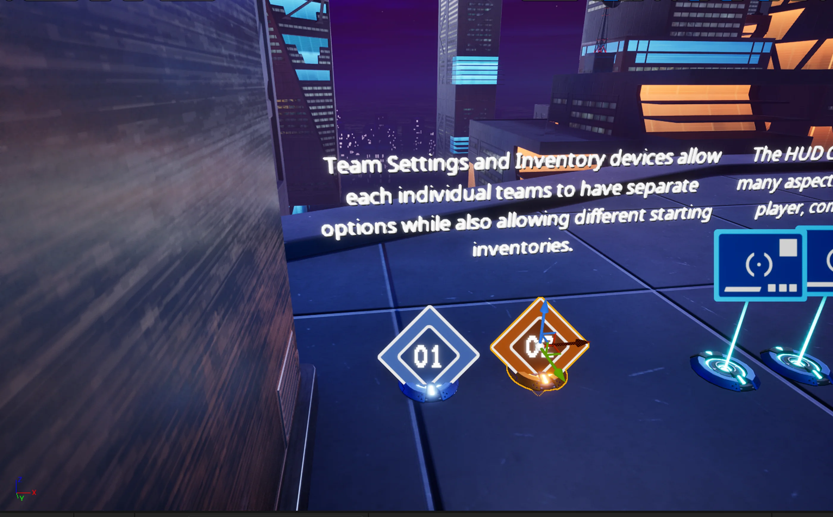 Team Setting and Inventory