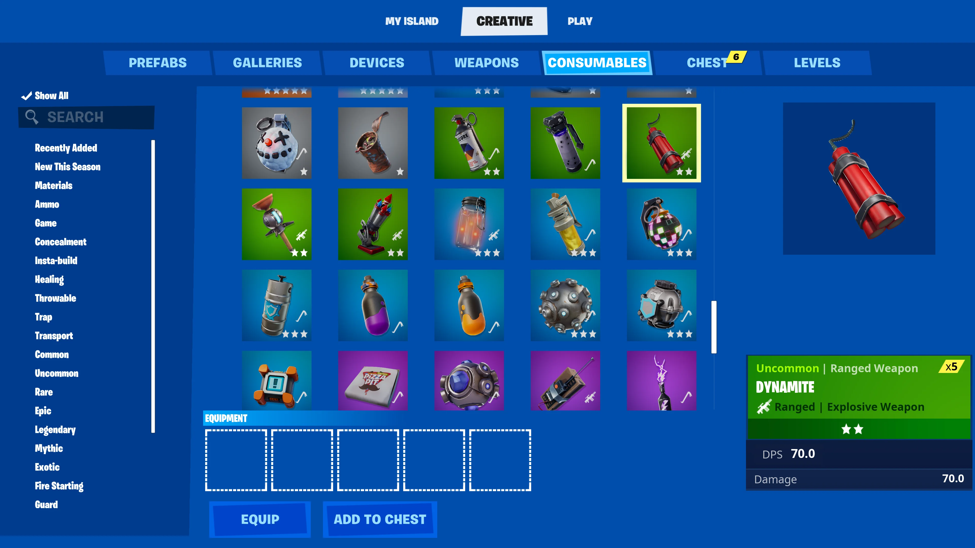 Finding Explosive Consumables