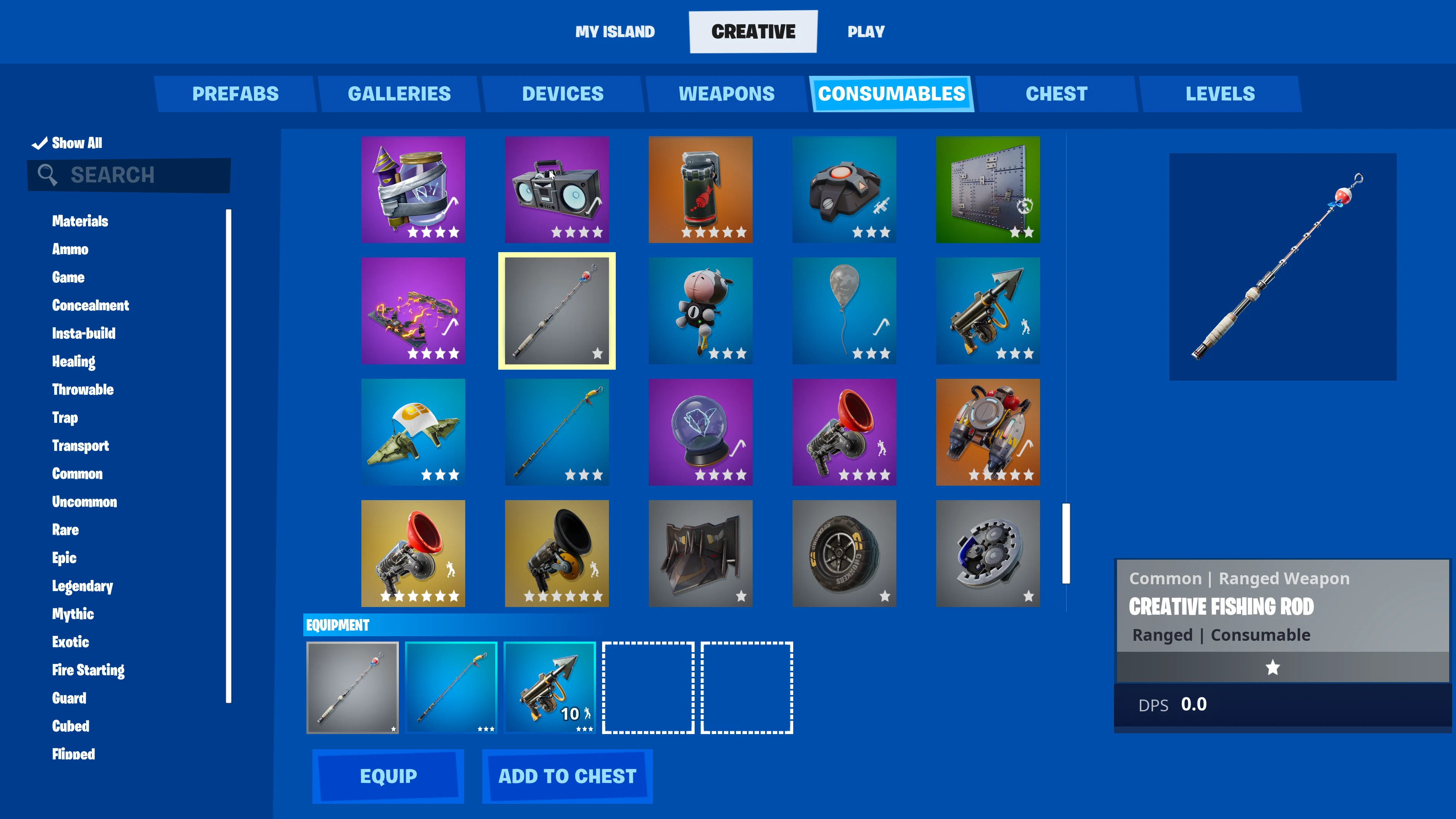 Finding Rishing Consumables