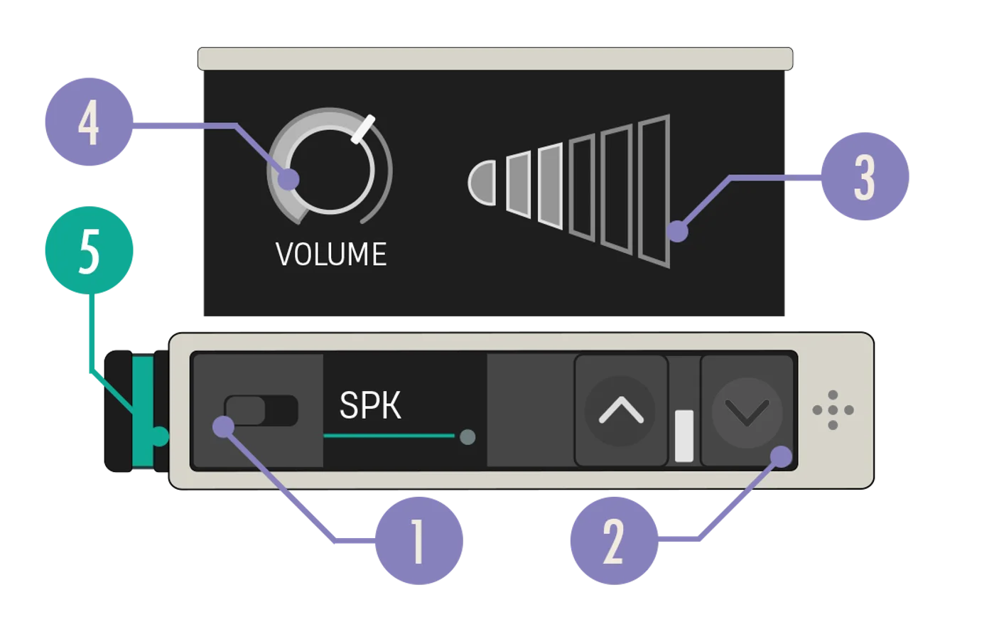 Speaker device diagram