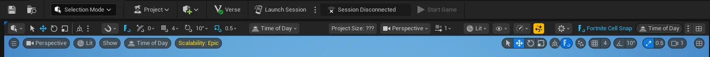 The improved level viewport toolbar in Unreal Engine 5.6 and later compared to the legacy viewport toolbar found in earlier versions of Unreal Engine.
