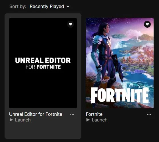 The Fortnite ellipsis menu