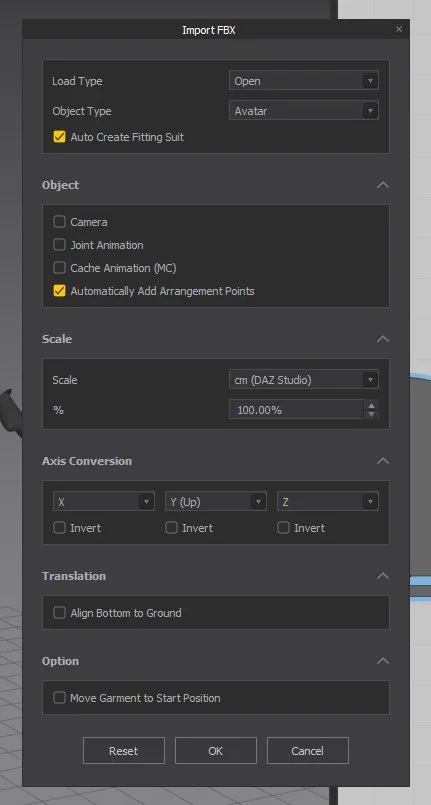 Import Settings