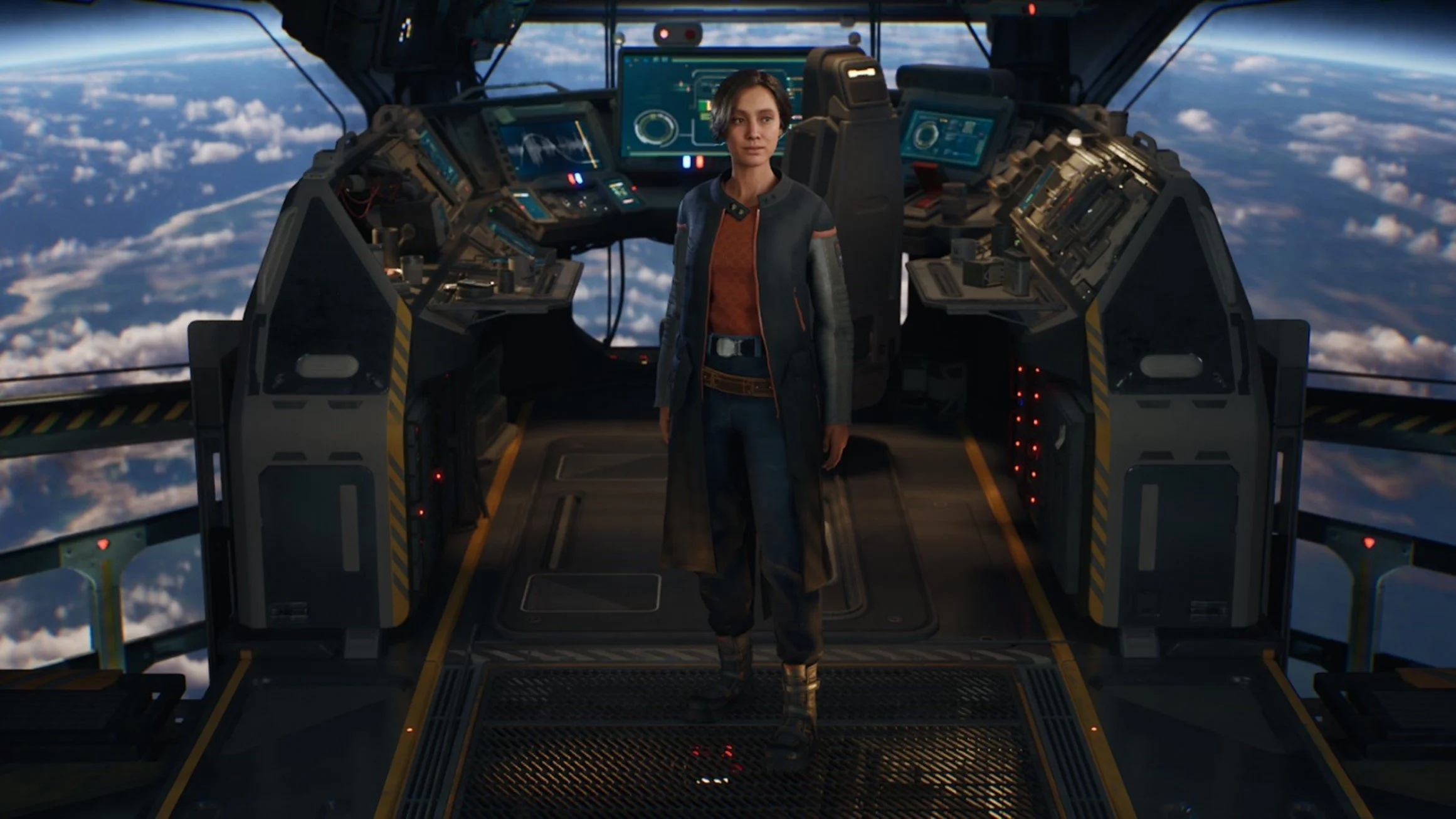 Captain standing on bridge