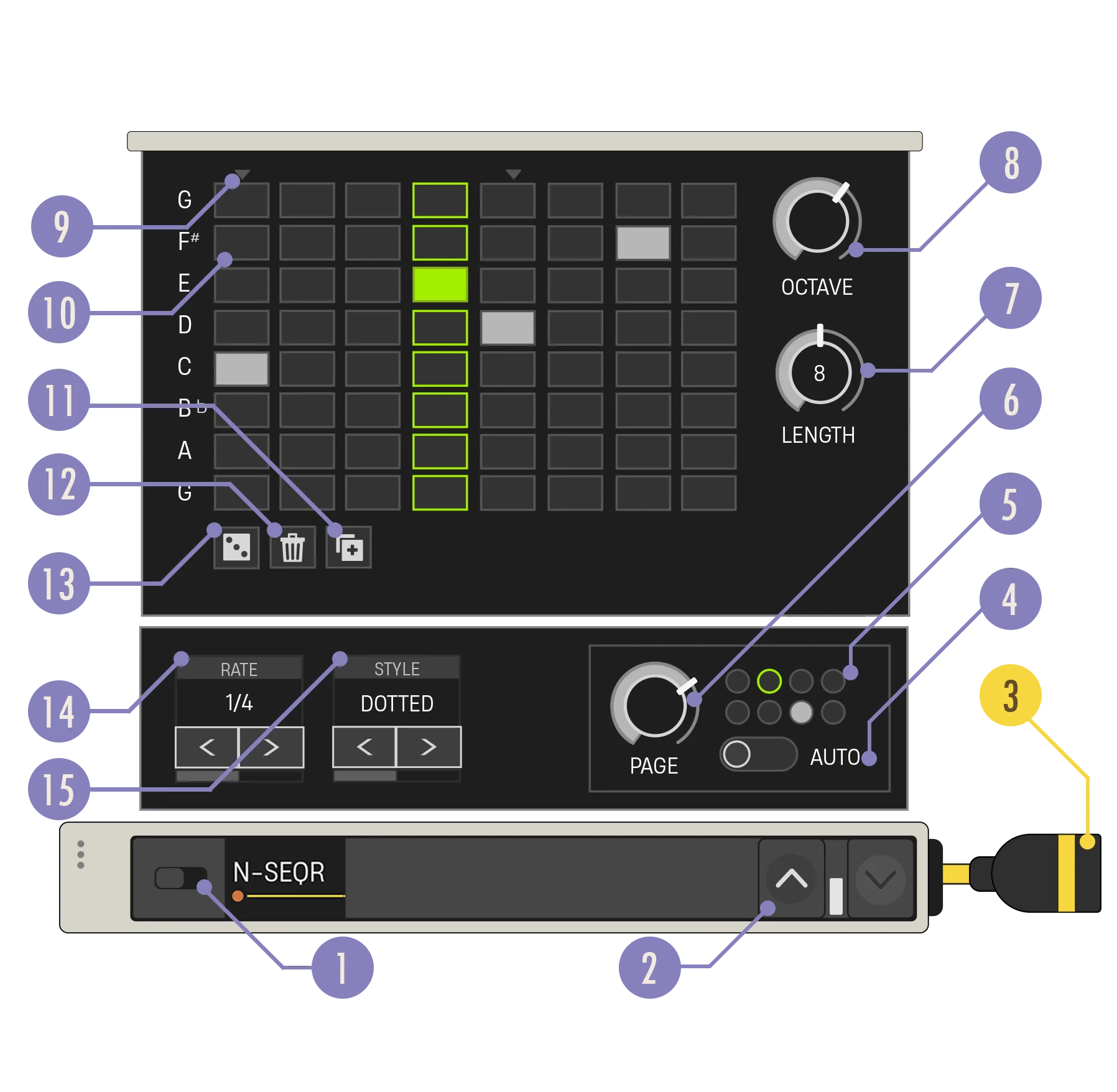 Note Sequence device diagram